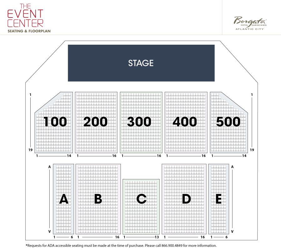 Borgata Event Center Seating Chart