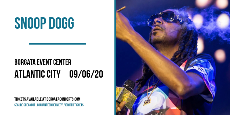 Snoop Dogg at Borgata Event Center tickets Snoop Dogg at Borgata Event Center