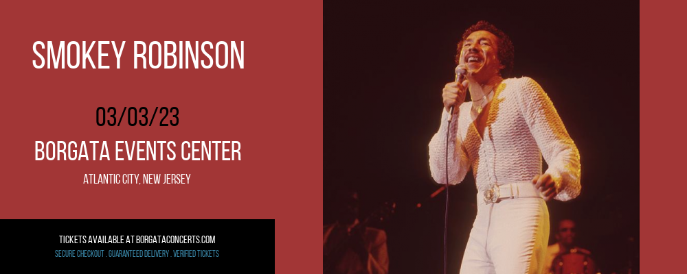 Smokey Robinson at Borgata Event Center tickets Smokey Robinson at Borgata Event Center